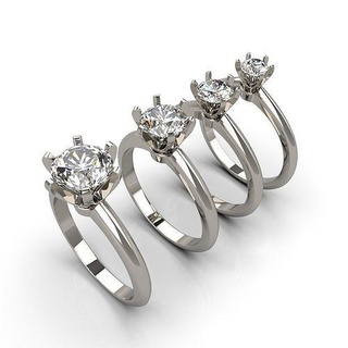 engagement anneaux gemmes diamètre diamant bague bijou imprimable sterling argent bijoux mode beauté mariage tiffany d'or platine 3dmodel 3d print model - Mito3D