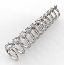 Fidanzamento solitario anelli platino lusso nozze tiffany moda diamante brillante oro squillare zaffiro diamant gioiello Smeraldo engagement gioielleria 3d print model - Mito3D