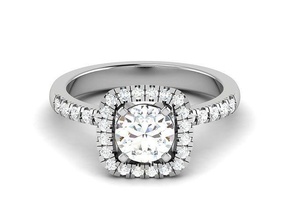 Fidanzamento nozze squillare 3dm render donne oro argento gioielleria gioiello moda brillante bellezza femmina zaffiro bianca gemma anelli stampabile diamante sterlina 3d print model - Mito3D