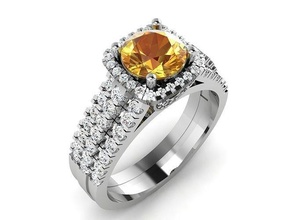 Engagement Hochzeit Ring 3dm Frauen Mode Gold Silber Schmuck Juwel Diamant engagem brillant Weiß Schönheit Ringe Sterling 3d print model - Mito3D