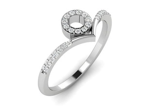 engagement hochzeit ring 3dm stl obj fbx einzelheiten platin leuchtenden schmuck luxus gold silber druckbar diamant brillant mode schönheit elegant ringe 3d print model - Mito3D