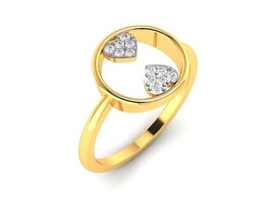 noivado Casamento anel 3dm stl obj fbx render detalhes platina joalheria precioso luxo ouro imprimível esterlina diamante brilhante moda argolas prata 3d print model - Mito3D