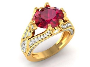 Engagement Hochzeit Ring 3dm stl obj fbx Einzelheiten Schmuck wertvoll Juwel Luxus Gold Silber druckbar brillant Diamant Sterling Saphir Kleidung Rubin 3d print model - Mito3D