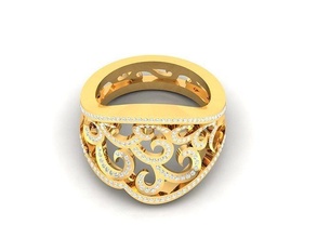compromiso Boda anillo 3dm stl obj fbx detalles joyería joya platino precioso lujo imprimible plata diamante diseño brillante oro libra esterlina anillos 3d print model - Mito3D