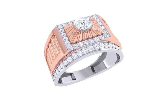 engagement wedding ring 3dm stl obj fbx renders details jewelry platinum rings diamond gold fashion women anniversary promise valentine 3d print model - Mito3D