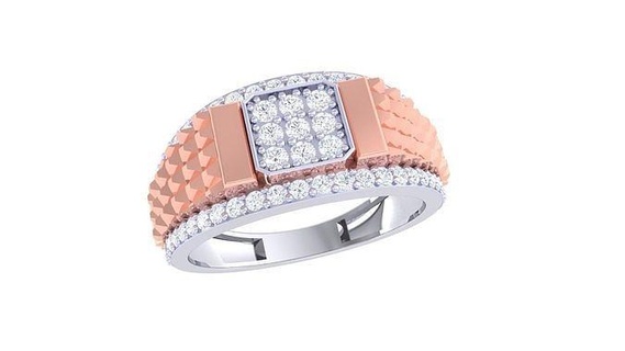 Fidanzamento nozze squillare 3dm stl obj fbx esegue rendering dettagli gioielleria platino solitario anelli oro moda donne diamante anniversario San Valentino anello fidanzamento 3d print model - Mito3D