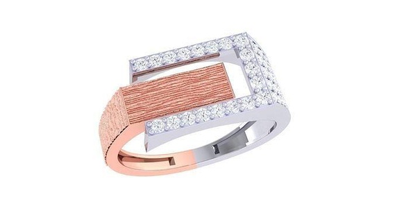 engagement mariage bague 3dm stl obj fbx rend détails bijoux platine solitaire anneaux or mode femmes diamant anniversaire promettre Valentin 3d print model - Mito3D