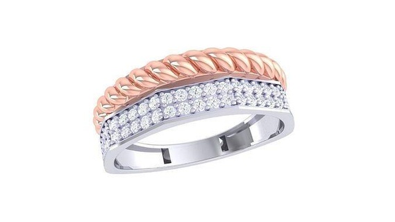 engagement mariage bague 3dm stl obj fbx rend détails bijoux platine solitaire anneaux or mode femmes diamant anniversaire promettre Valentin 3d print model - Mito3D