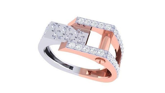 compromiso Boda anillo 3dm stl obj fbx renders detalles joyería joya platino solitario anillos oro Moda mujer diamante aniversario promesa enamorado pendientes 3d print model - Mito3D