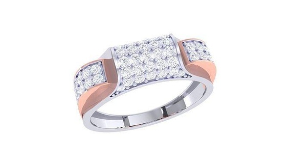 Fidanzamento nozze squillare 3dm stl obj fbx esegue rendering dettagli gioielleria platino solitario anelli oro moda donne diamante anniversario promettere San Valentino 3d print model - Mito3D