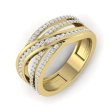 engagement mariage bague 3dm stl rendre ensemble bande Hommes 3d modèles pt3d anneaux femmes gothique argent imprimable diamant bijoux or cathédrale 3d print model - Mito3D