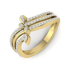 compromiso Boda anillo 3dm stl conjunto banda hombres 3d modelos pt3d anillos mujer matrimonio gótico plata imprimible diamante joyería joya oro 3d print model - Mito3D