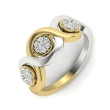 compromiso Boda solitario anillo diamante joyería joya Moda libra esterlina blanco imprimible belleza platino brillante impresión oro anillos 3d print model - Mito3D