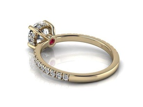 compromiso joyería joya anillo 205 platino lujo precioso brillante oro contemporáneo boda plata imprimible diamante libra esterlina moda dedo belleza anillos 3d print model - Mito3D