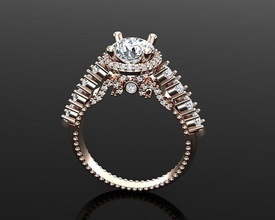 Engagement Ring Soliter Gold Silber heiraten engagieren Mode Hochzeit Ehering Stil engagem Diamant Schmuck Schönheit Ringe 3d print model - Mito3D