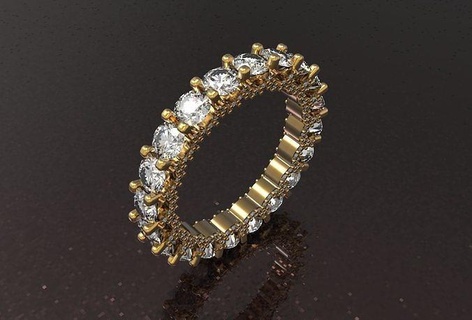 Engagement Ring Diamanten Silber Mode Diamant Weiß Rubin Gold engagem brillant Schmuck Schönheit Juwel Hochzeit Ringe 3d print model - Mito3D