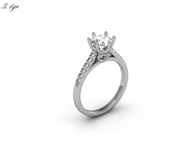 engagment anel de diamantes jóias platina gem casamento ouro prata brilhantes diamante branco quilate o engajamento noivado anéis 3d print model - Mito3D