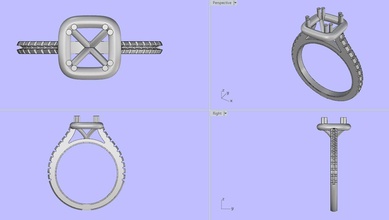 engangement yüzük engagament elmas takı 3d print model - Mito3D