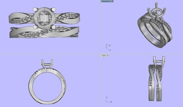 engangement yüzük nişan elmas jewlery takı 3d print model - Mito3D