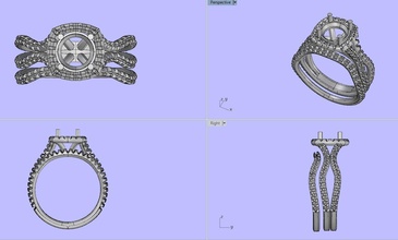 engangement yüzük nişan elmas takı 3d print model - Mito3D