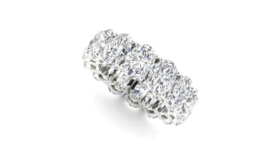 engauge banda larga ring size 53 pietre ovali diamanti gioielli band giallo argento ampia bandring anelli 3d print model - Mito3D