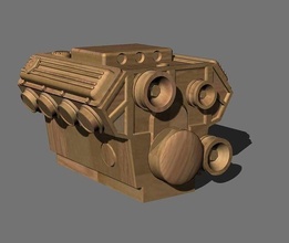 motor caja modelo juguete tecnología juegos juguetes 3d print model - Mito3D