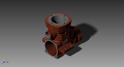 engine case rear science 3d design industry engineering engineer mechanical 3d print model - Mito3D