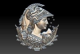 ingegneria simbolo romano engenharia soldato ingegnere professione greco soldado casco elmo cavaleiro giusto avvocato gioielleria 3d print model - Mito3D