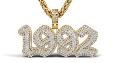 antiguo inglés 1992 roca sólido belleza oro joyería joya plata imprimible platino colgantes regalo contento moda blanco 92 brillante collar diamante 3d print model - Mito3D