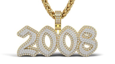 Inglés 2008 Roca sólido belleza oro joyería joya plata imprimible platino colgantes regalo contento Moda blanco 08 brillante collar Diamante 3d print model - Mito3D