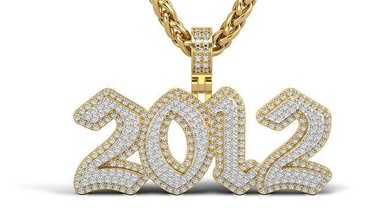 Inglés 2012 Roca sólido belleza oro joyería joya plata imprimible platino colgantes regalo contento Moda blanco 12 brillante collar Diamante 3d print model - Mito3D