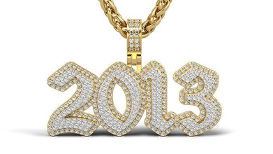 Inglés 2013 Roca sólido belleza oro joyería joya plata imprimible platino colgantes regalo contento Moda blanco 13 brillante collar Diamante 3d print model - Mito3D
