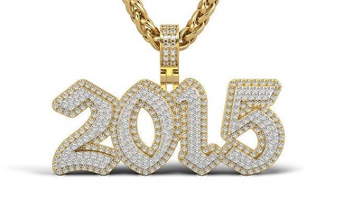 Inglés 2015 Roca sólido belleza oro joyería joya plata imprimible platino colgantes regalo contento Moda blanco 15 brillante collar Diamante 3d print model - Mito3D