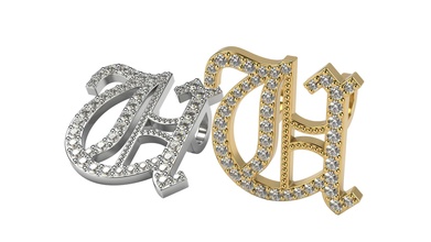 vecchio inglese u calcolo solido bellezza oro gioielleria argento stampabile platino ciondoli regalo contento moda bianca gemma brillante collana diamant 3d print model - Mito3D