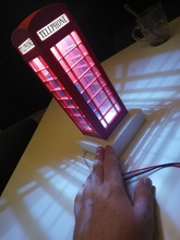 english telephone box led lamp tabel hobby diy 3d print model - Mito3D