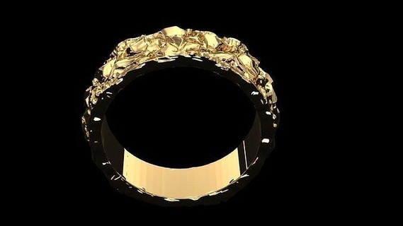 graviert Ringe Gold Schmuck Silber druckbar Diamant Juwel Hochzeit Ring Platin Anhänger Design Luxus Mode Sterling 3d print model - Mito3D