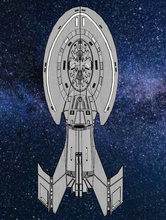 enigma classe stella trekking canone nave rimontare navicella spaziale spazio sci fi 3d stampa passatempo fai 3d print model - Mito3D