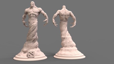 enigma dota2 escultura dota 3d impressão personagem arte jogos esculturas 3d print model - Mito3D