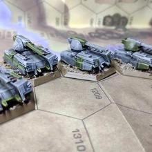 unidades mbt mech ciencia ficción espacio juego guerra tanque vehículo 6mm americano mecha juegos juguetes tablero 3d print model - Mito3D