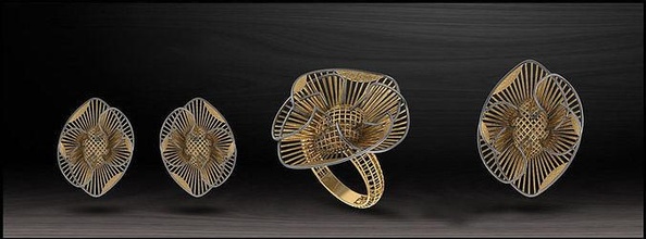 enter action electro-fusion printable ring gold prinable jewel jewelery jewellery engagement fashion beauty art solitare ready apperal work turky turkish italy italian jewelry rings 3d print model - Mito3D