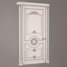 entrance door house painting classical metal interior profile ornament exterior decor 3d print model - Mito3D