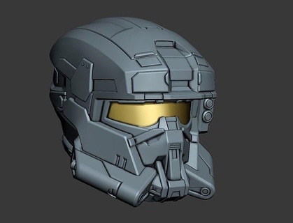 eod capacete 3d impressão Arquivo cosplay espartano arte 3d print model - Mito3D