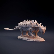 euplosefali hayvan canavar yaratık dino Dinozor şekil Jurassic kertenkele gerçekçi sürüngen heykel minyatür tarih öncesi nesli tükenmiş zırhlı Ankylosaurus Kretase Otçul Sanat heykeller 3d print model - Mito3D