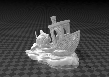 epik hikaye tezgah 3d model yazıcı Köpekbalığı saldırı hediye sıra oyuncak heykel Sanat 3d print model - Mito3D