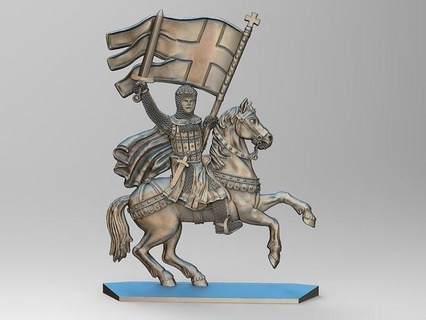 equestrian knight 13 horse spear sword armor shield helmet knight figurine crossbow arrows board game games toys weapon medieval melee dagger blade games toys board games  3d print model - Mito3D