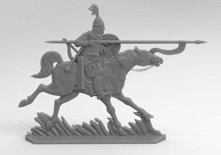 equestrian warrior 5 viking horse armor sword shield helmet retinue metal silver 3d milling cnc car rider saddle onion arrows spear games toys board 3d print model - Mito3D