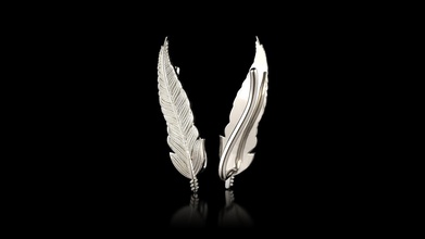 er0002 - orecchino plumelet gioielli gioiello abbigliamento gli orecchini 3d print model - Mito3D