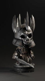 eredin witcher 3 wild hunt geralt games sword armor skull stl little big planet art sculptures 3d print model - Mito3D