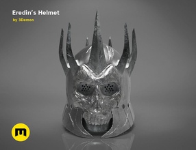 eredines casco brujo salvaje cazar animal oso eredin geralt cabeza rey logo impresión réplica wicther juegos juguetes 3d print model - Mito3D