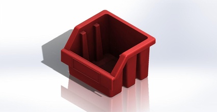 ergobox storage bin plastic box container hobby diy 3d print model - Mito3D